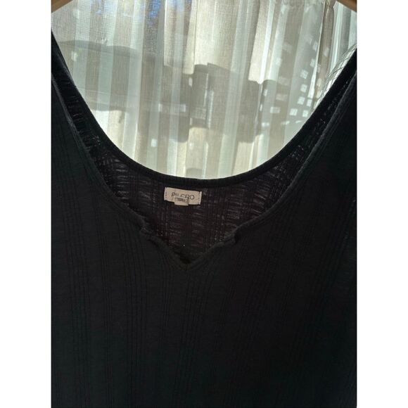 Pilcro Notched Charcoal Gray Tank - Picture 5 of 6